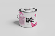 Bucket Paint Mockup, a Cups & Container Mockup by Pexelyou (Thumbnail 3 of 6)