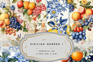 SICILIAN GARDEN SEAMLESS BUNDLE I