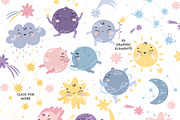 Sun and moon. Solar system., an Illustration by Lesya Skripak (Thumbnail 2 of 8)