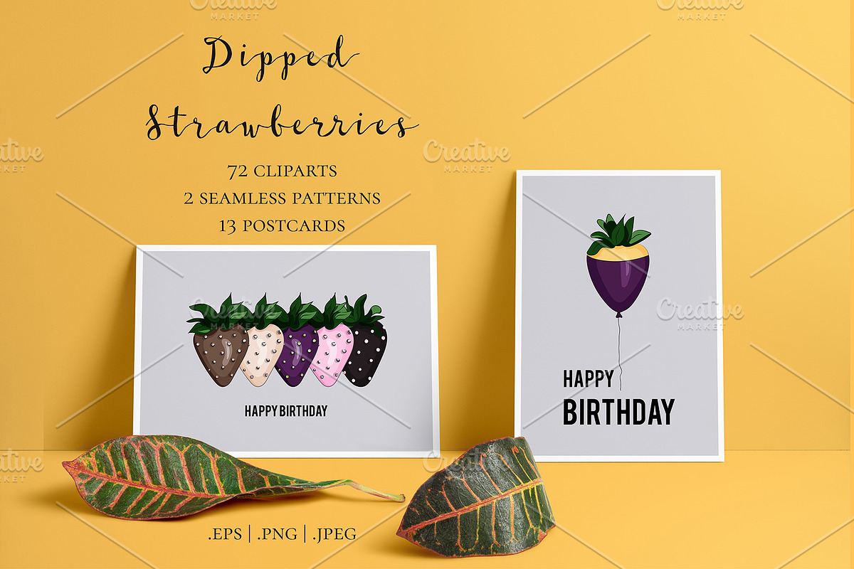 Sweet Dipped Strawberries, a Background Graphic by NKTN graphics (Photo 1 of 9)
