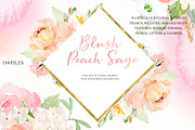 Blush Peach Sage flowers, a Texture Illustration by LABFcreations (Thumbnail 2 of 13)