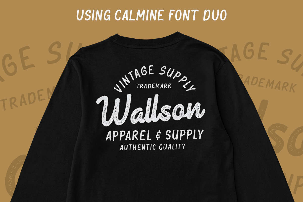 Calmine - Font Duo & Extras, a Font by Letterhend Studio (Photo 4 of 9)