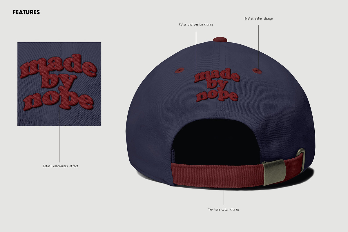 Baseball Caps Hat Mockup Drop 3, a Hat Mockup by made_by_nope (Photo 4 of 6)