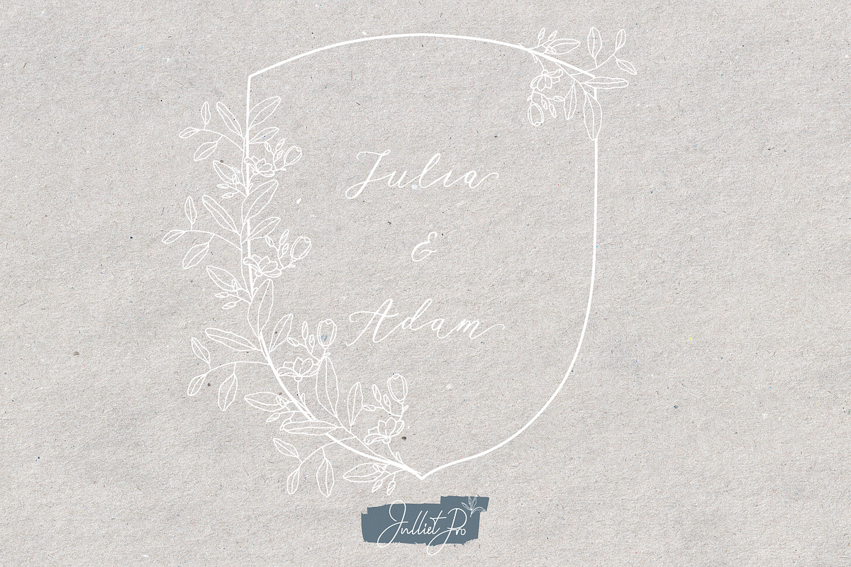 Botanical Wedding Elements, shapes, an Object Graphic by JuDesign (Photo 14 of 14)