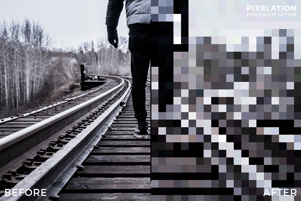 Pixelation Photoshop Action, an Action Add-On by maximakesthings (Photo 4 of 4)