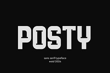 Posty Creative Sans Serif Typeface