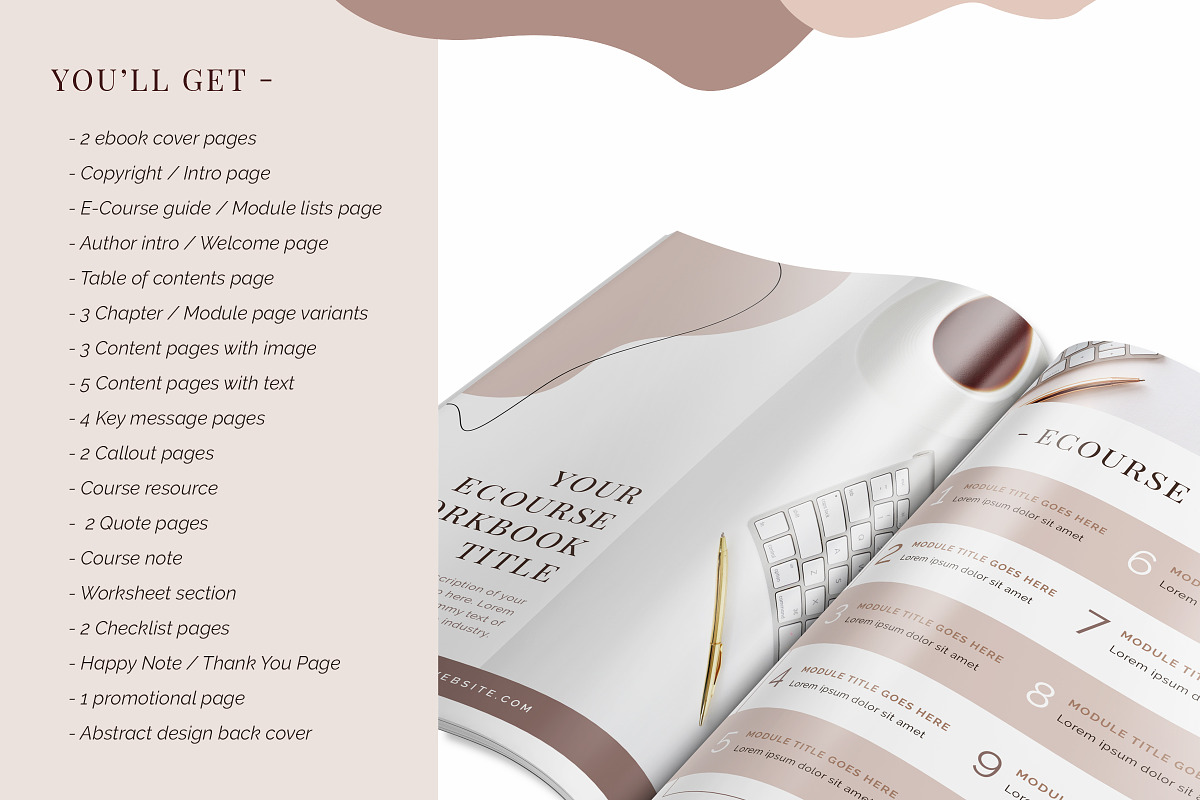 E-Course Workbook Template, a Magazine Template by Typography Prime (Photo 4 of 11)