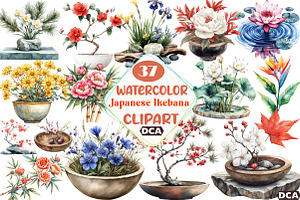 Asian Culture Japanese Ikebana, an Illustration by DreamCafeArt