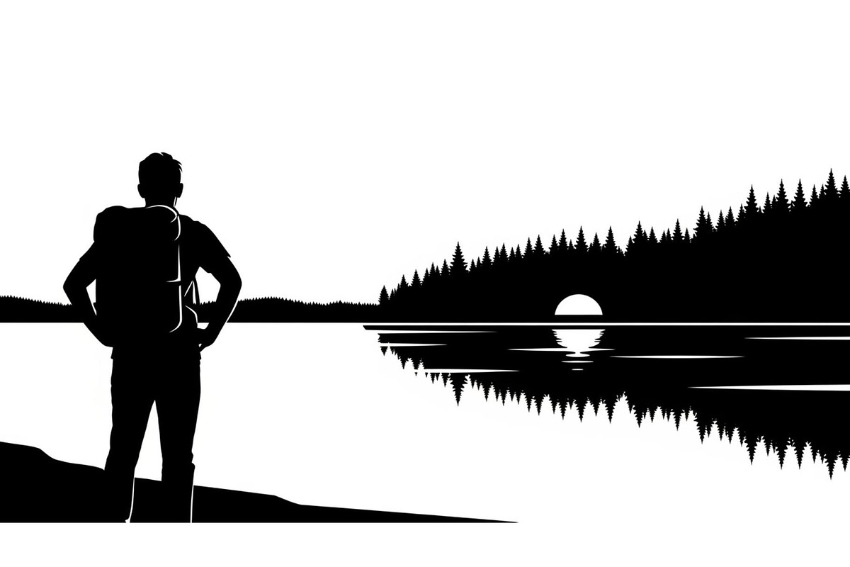Nature Landscape Silhouette Vector B, an Illustration by Designer_Momina (Photo 7 of 51)