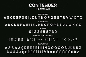 VT Contender - Vintage Display Font