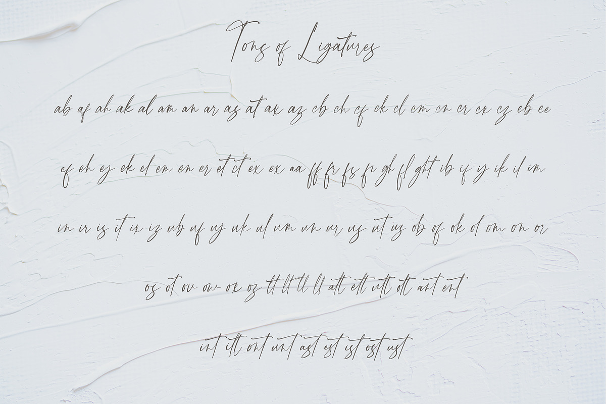 Butter Signature w/ Tons of Ligature, a Script Font by Azcreative Studio (Photo 7 of 9)