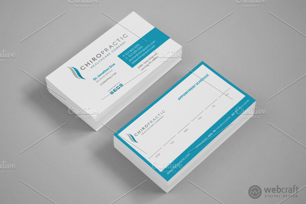 Chiropractic Logo Stationery, a Stationery Template by WebCraft (Photo 4 of 9)
