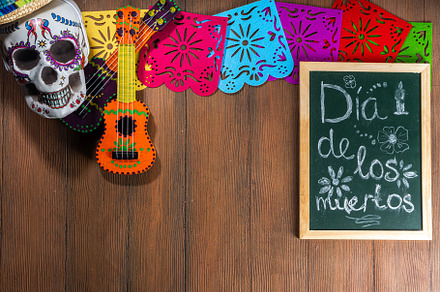 Dia de los muertos background, a Holiday Photo by Rimma