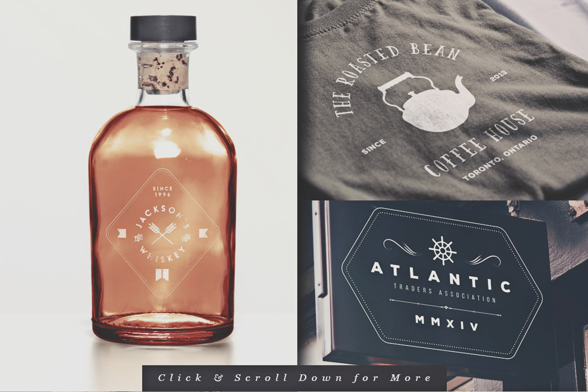 The Vintage Logo Kit, a Branding & Logo Template by Vintage Type Company (Photo 4 of 8)
