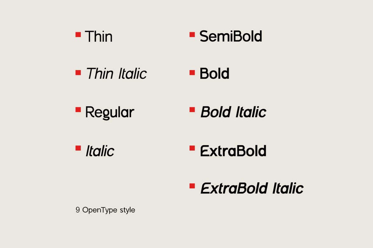 Minks Urban Sans Serif Family Font, a Sans Serif Font by UICreative (Photo 8 of 13)
