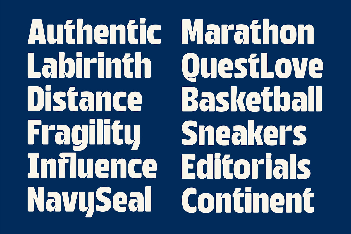Quarty - Rounded Inktrap Font, a Sans Serif Font by Graptail (Photo 5 of 16)