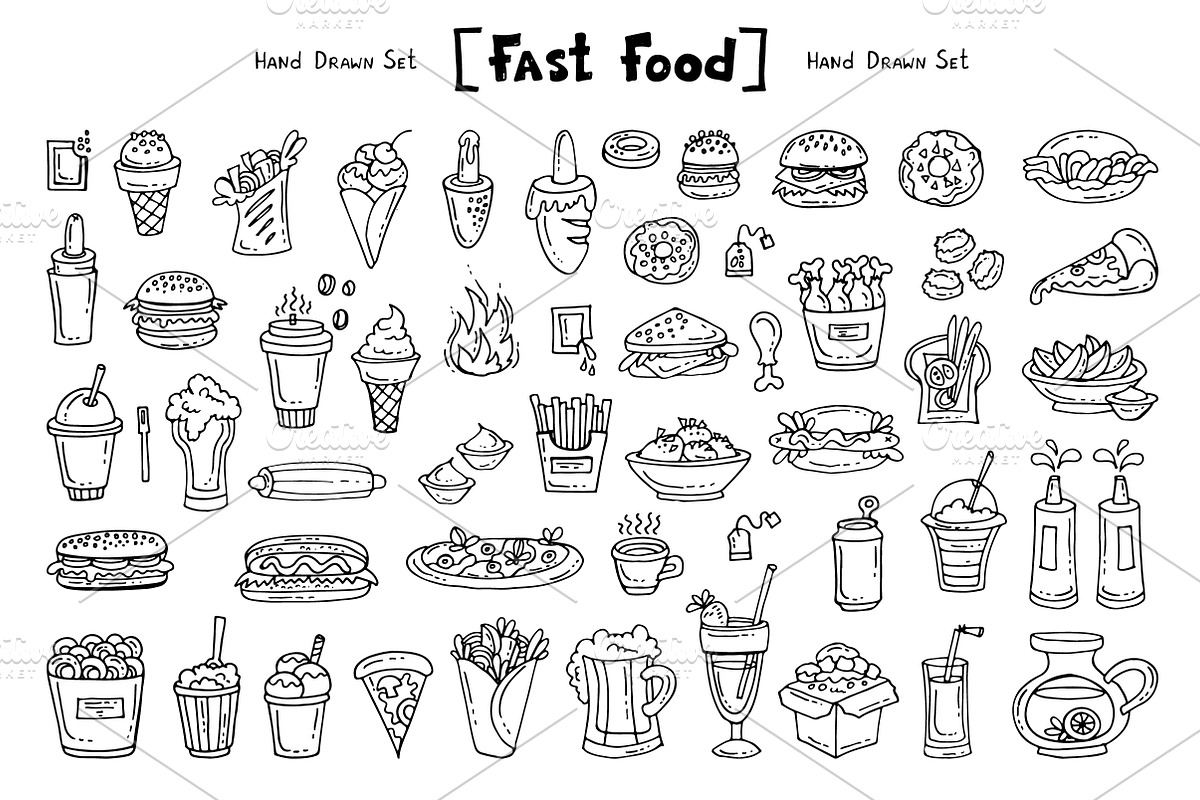 Set on the theme of fast food, an Object Graphic by Olga Chuklay (Photo 2 of 2)