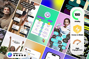 Viral Instagram Reels Templates v3, a Social Media Template by Virall (Thumbnail 2 of 11)