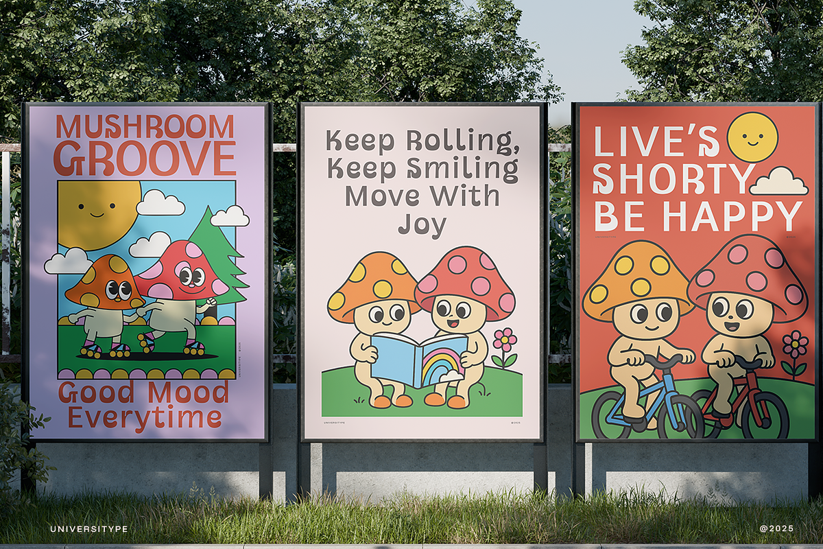 UT Gogras - A Quirky Display Font, a Sans Serif Font by Universitype (Photo 10 of 11)