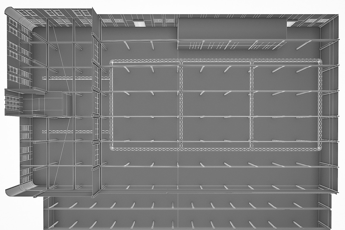 Art Deco Industrial Interior, an Architecture 3D Model by 3DNUTS (Photo 10 of 12)