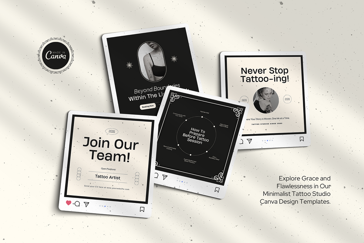120 Tattoo Artist Instagram Template, a Social Media Template by Branding Victory STD (Photo 7 of 10)