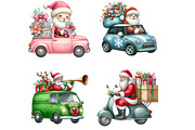 Driver Santa Sublimation, an Illustration by DreamArtGraphic (Thumbnail 2 of 3)