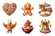 Cute Christmas Gingerbread Man Png, an Illustration by SinaCreation (Thumbnail 5 of 7)