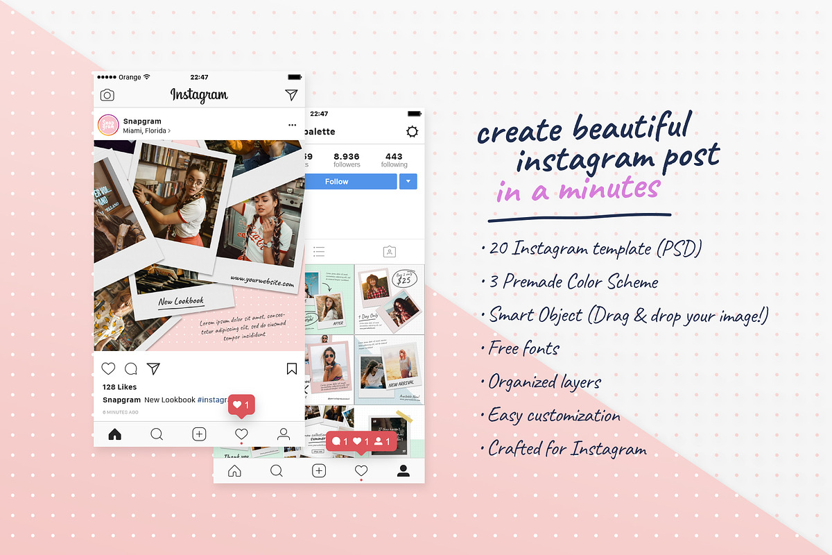 Instagram Pack - Snapgram, a Social Media Template by muhisya (Photo 5 of 9)