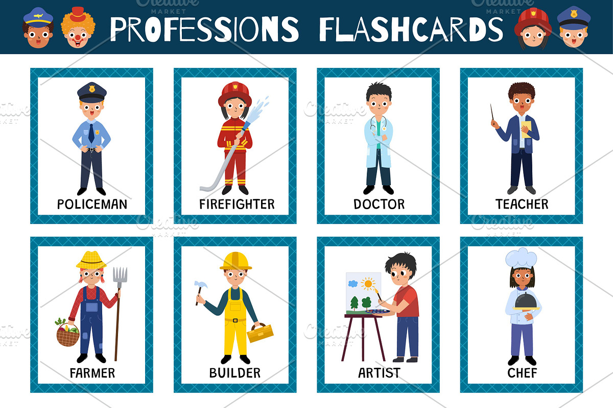 Flashcards for Kids Bundle: 570 in 1, an Education Illustration by Gulnara Sabirova (Photo 17 of 48)