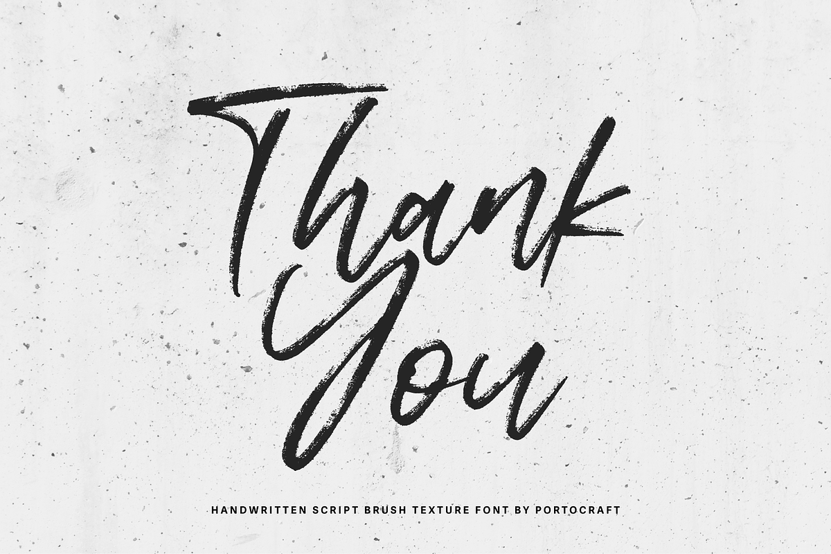 Rampack Handwritten Brush Texture, a Handwritten Font by Portocraft (Photo 14 of 15)