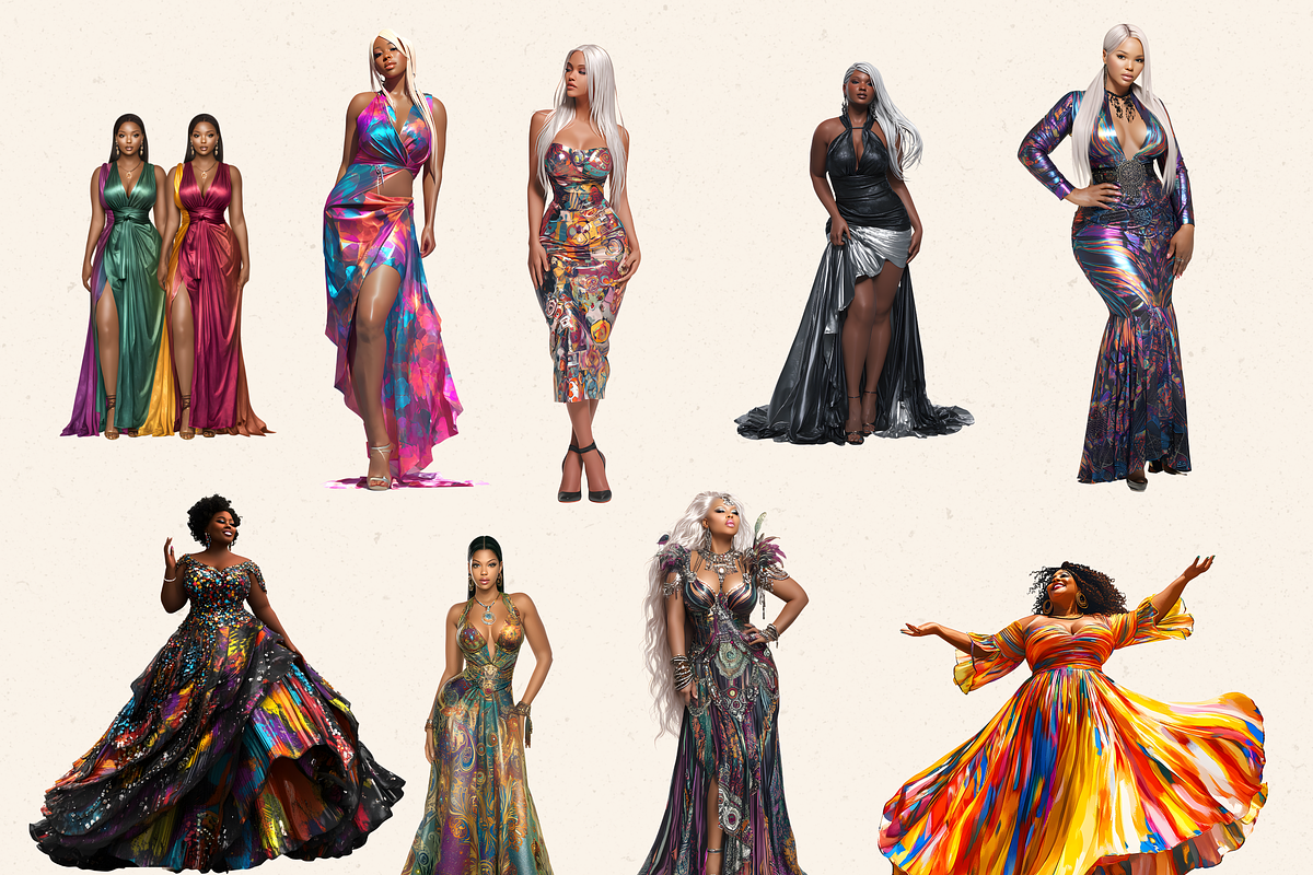 PLUS SIZE DIVAS AFRICAN AMERICAN, a Person Illustration by Daring Digies (Photo 2 of 11)