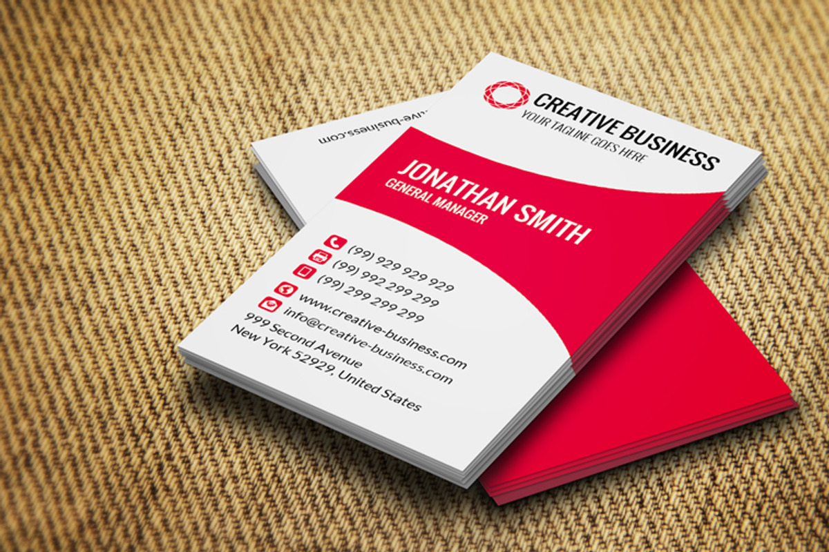 Modern Corporate Business Card CM022, a Business Card Template by annozio (Photo 3 of 4)