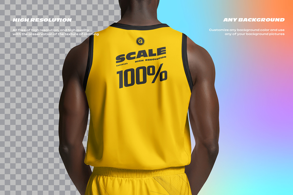6 Basketball Jersey Mockups, a Shirt Mockup by Grow Design Craft Studio (Photo 6 of 7)