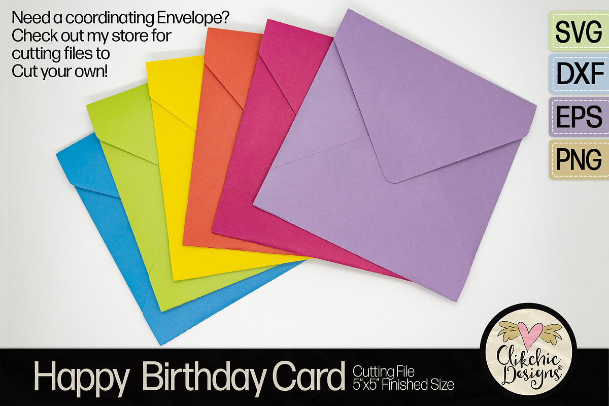 Happy Birthday SVG Cutting File, a Card Template by Clikchic Designs (Photo 5 of 6)