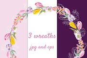 Set of floral elements and wreaths, an Illustration by fiolika (Thumbnail 3 of 13)