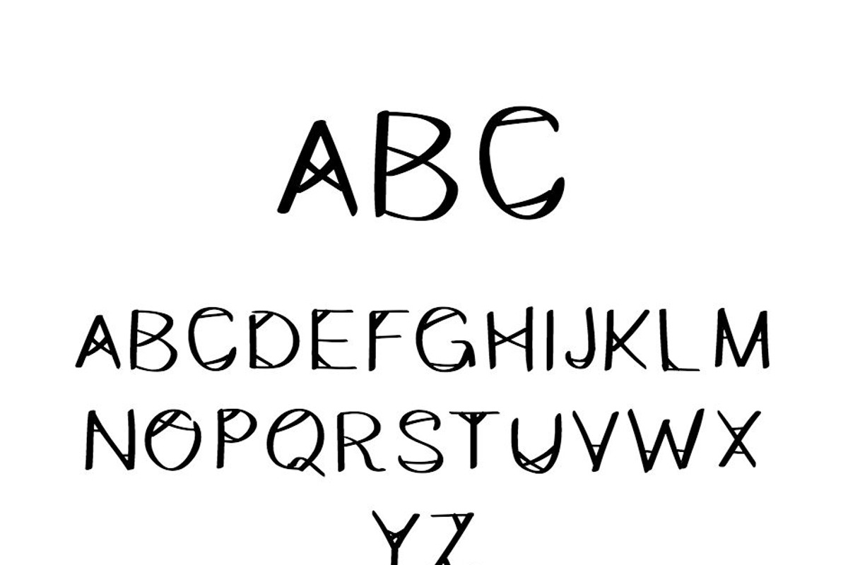 Hey Bas + Hey Bas Uncrossed 2 fonts preview 3