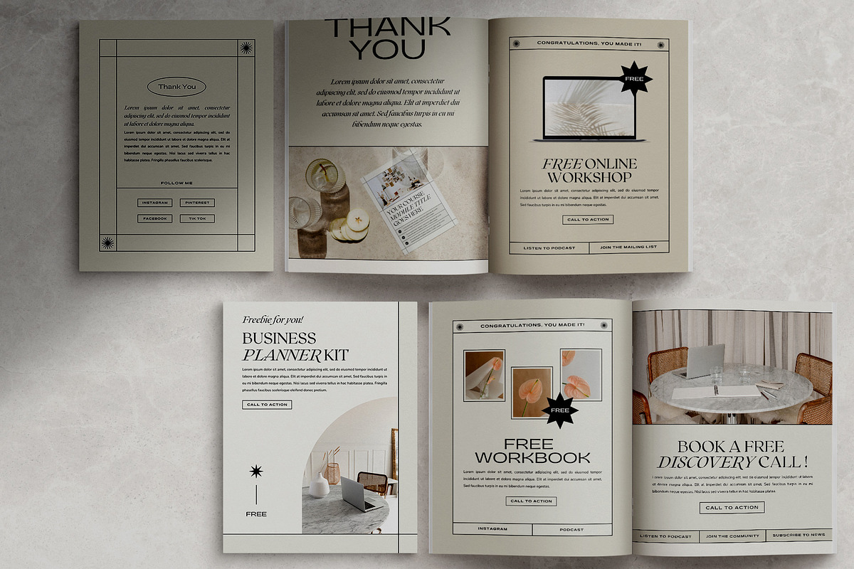Aesthetic Ebook Template CANVA, a Magazine Template by Studio Loire (Photo 14 of 17)