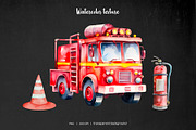 Watercolor rescue service clipart, a Work Illustration by Art and Funny (Thumbnail 6 of 6)