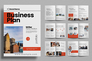 Modern Corporate Business Plan, a Brochure Template by ContestDesign