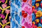 GEOMETRIC ABSTRACT PLASTICINE SHAPES, a Texture Illustration by okchizh (Thumbnail 6 of 14)