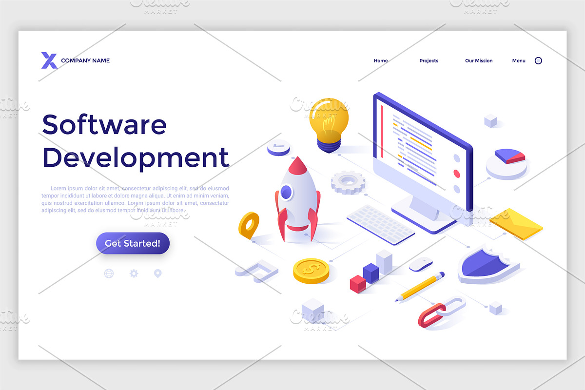 Isometric Solutions Mini. Part 14, a Templates & Theme by Andrew Kras Design (Photo 9 of 15)
