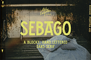 SEBAGO by Abby Leighton, a Sans Serif Font by Abby Leighton Studio (Thumbnail 1 of 5)
