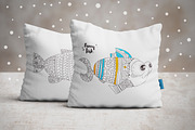 Ten funny fishes . Coloring pages., a Graphic by Anna Violet (Thumbnail 4 of 5)