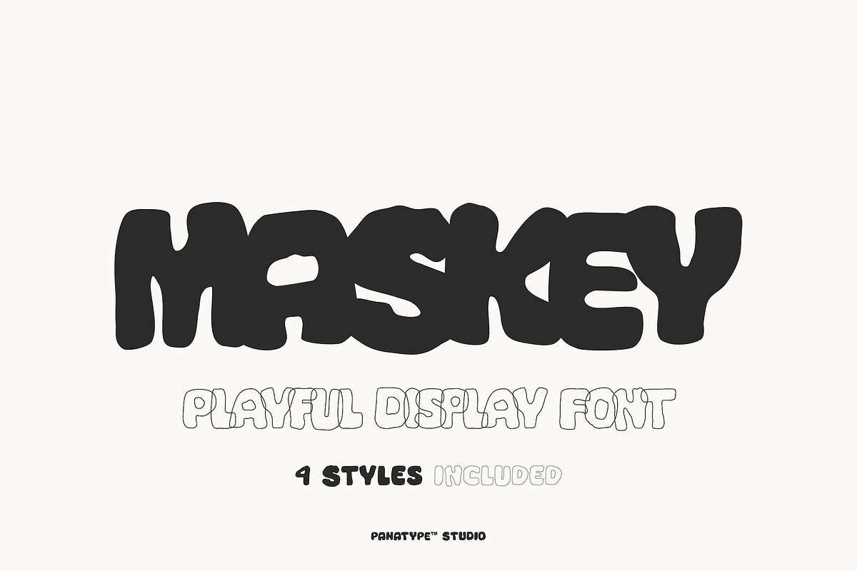 Maskey – Playful Display Font, a Handwritten Font by Panatype™ Studio (Photo 1 of 10)