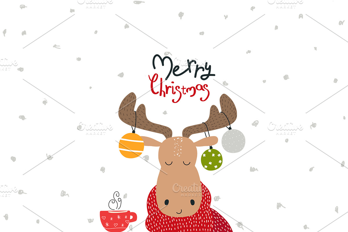 Merry Christmas!, an Animal Illustration by Viktoria Siarova (Photo 6 of 6)