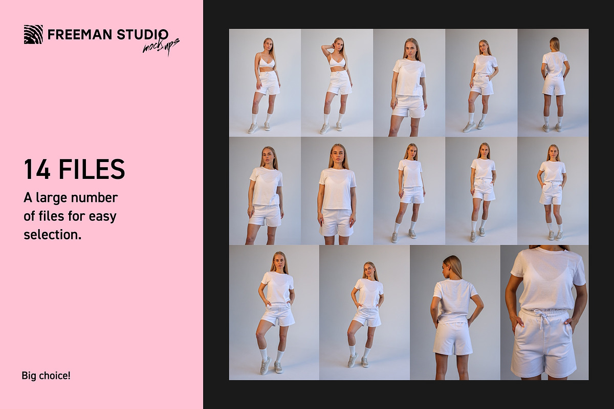 Shorts and T-Shirt Mockup, a Bottom Mockup by Freeman Studio (Photo 4 of 16)