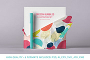 Vector Speech Bubbles Set, a Texture Illustration by FourLeafLover (Thumbnail 6 of 10)
