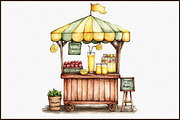Vintage Summer Tropical Clipart, an Illustration by Sublimation Artist (Thumbnail 3 of 6)
