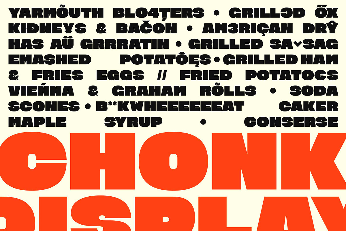 PS CHONK | Display Typeface, a Sans Serif Font by Posche Type (Photo 7 of 14)