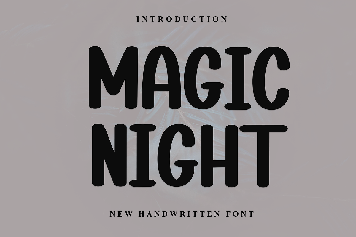 Magic Night, a Sans Serif Font by FreshTypeINK (Photo 1 of 8)